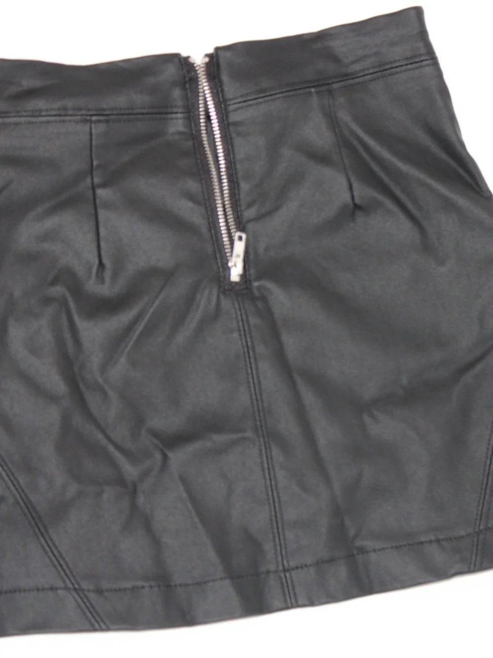 GB girls Black Faux Leather Mini Skirt